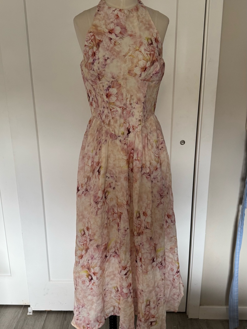 Bardot Kylen Floral Print Halter Neck Midi Dress